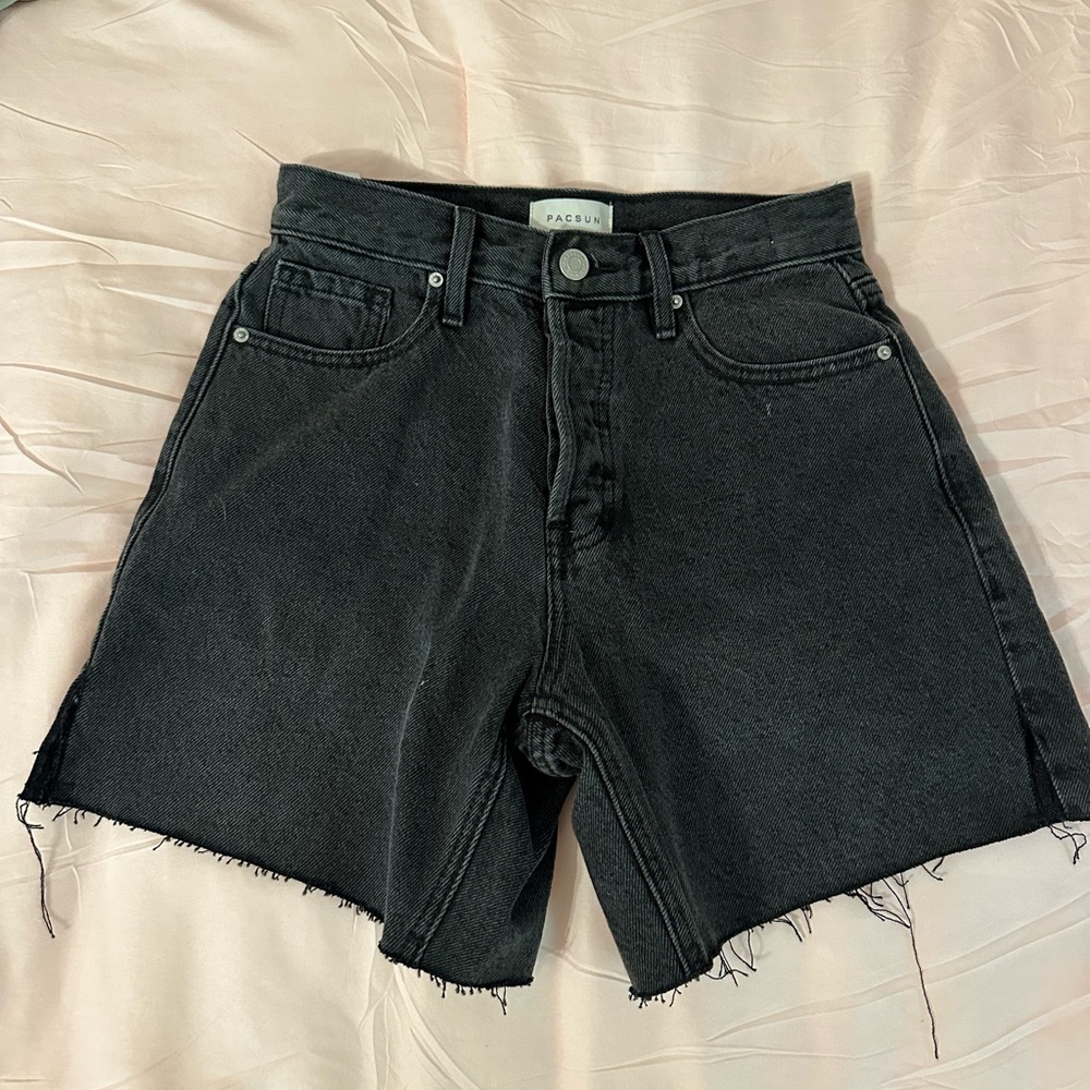 black shorts